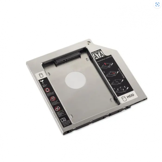 ADAPTADOR DVD PARA HD OU SSD NOTEBOOK DRIVE CADDY 12,5 MM SATA
