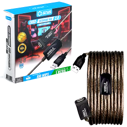 CABO EXTENSOR USB 2.0 5MT AM+AF AMPLIFICADO LOTUS