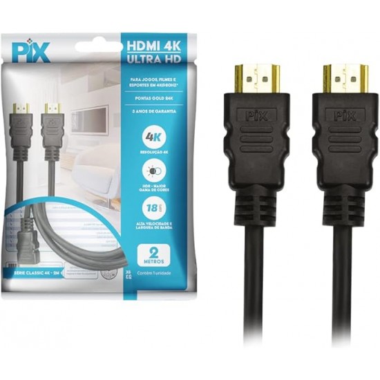 CABO HDMI 4K ULTRA HD 18GBPS PIX 2M