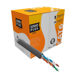 CABO REDE LAN FURUKAWA SOHOPLUS CAT6 U/UTP CMX AZUL CERTIFICADO CX 305M