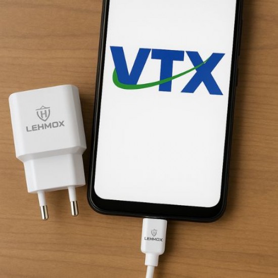 CARREGADOR TURBO DE CELULAR E TABLET USB TYPE-C 5V 4.1A LEHMOX