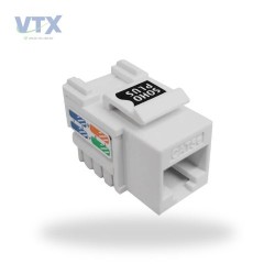 CONECTOR FEMEA KEYSTONE SOHOPLUS CAT5E T568AB BRANCO