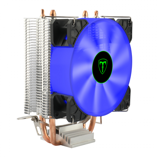 COOLER PARA PROCESSADOR TDAGGER INTEL AMD IDUN B PRETO FAN 90MM LED AZUL TGC9109 B
