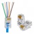 EXBOM CONECTOR RJ45 EZ CRIMP VAZADO CAT5E/6E