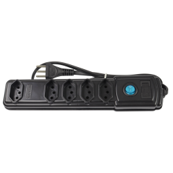 FILTRO DE LINHA DE 4 TOMADAS CABO 0,75mm,10A BIVOLT COM CABO DE 80cm