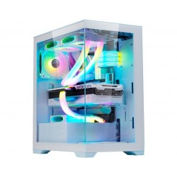 GABINETE GAMER K-MEX AQUARIO POSEIDON ATX WHITE W1G4
