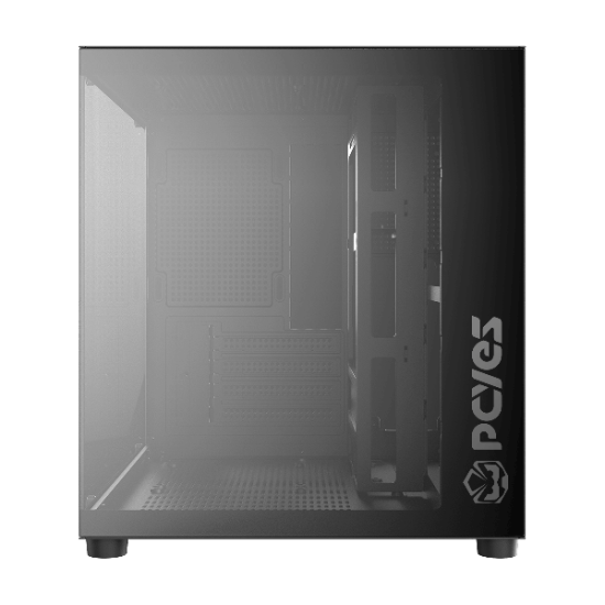 GABINETE GAMER PCYES FORCEFIELD MINI BLACK VULCAN - GFFMNBV