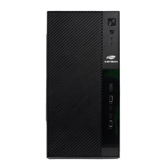 GABINETE MICRO ATX COM FONTE MT-31BK PRETO C3TECH