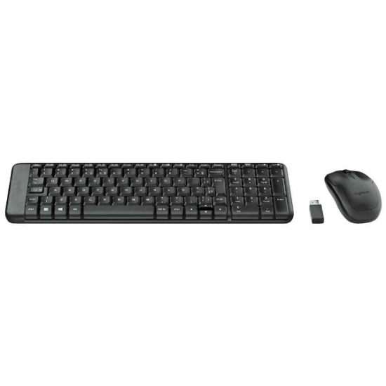 KIT MOUSE E TECLADO LOGITECH MK220 SEM FIO