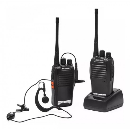 KIT PAR DE RÁDIOS BAOFENG 777S WALK TALK COMUNICADOR  16 CANAIS