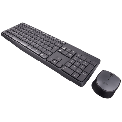 KIT TECLADO E MOUSE SEM FIO MK235 PRETO LOGITECH