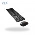 KIT TECLADO + MOUSE S/ FIO LECOO KW201 MEMBRANA ABNT2 2.4GHZ