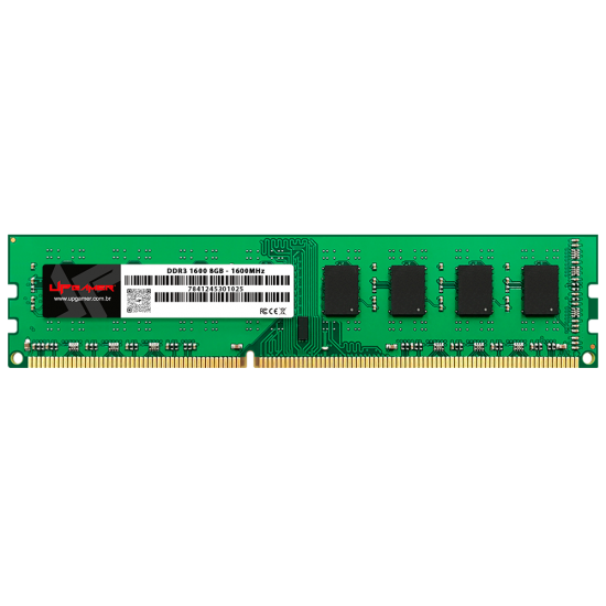 MEMÓRIA UPGAMER GREEN DDR3 DRAM 1600MHZ 8GB