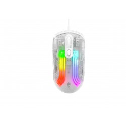 MOUSE GAMER TRANSPARENTE EG114 LUMINI COM FIO EVOLUT