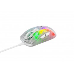 MOUSE GAMER TRANSPARENTE EG114 LUMINI COM FIO EVOLUT