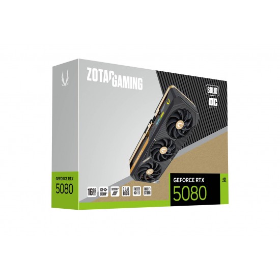 PLACA DE VÍDEO ZOTAC GAMING GEFORCE RTX 5080 SOLID OC - ZT-B50800J-10P