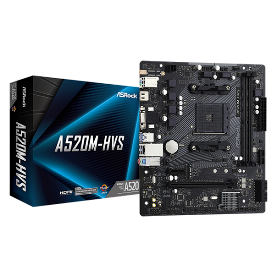PLACA MAE AMD ASROCK A520M-HVS DDR4 AM4 M-ATX