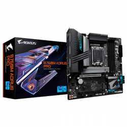 PLACA MAE (INTEL) GIGABYTE B760M AORUS PRO 1.0 DDR5 LGA1700 12° 13° E 14º GERACAO