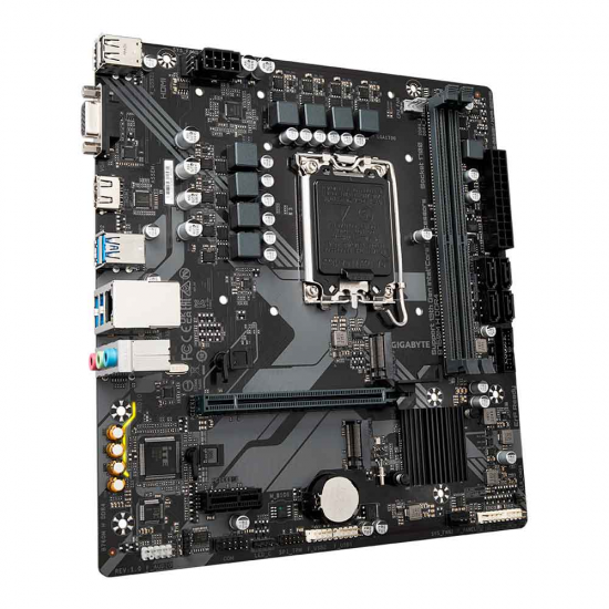 PLACA MAE (INTEL) GIGABYTE B760M H DDR4 1.0 LGA1700 12° E 13° GERACAO