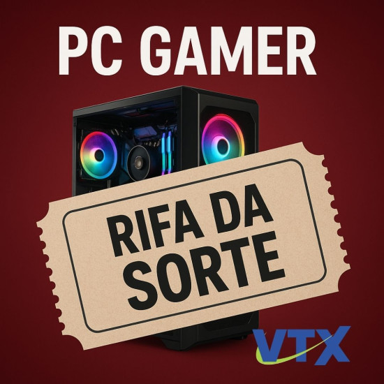 RIFA DA SORTE VTX PC GAMER RYZEN 5500 16GB 256GB NVME FONTE 500W