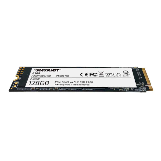 SSD PATRIOT P300 256GB M.2 2280 NVME PCIE GEN 3 X4 LEITURA 1700MB/S GRAVACAO 1100MB/S - P300P256GM28