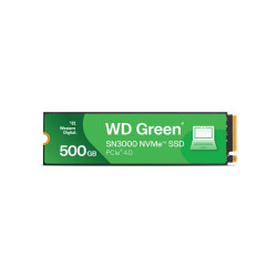 SSD WD GREEN 500GB M.2 2280 SN3000 NVME PCIE GEN4 LEITURA 5000MB/S GRAVACAO 4100MB/S WDS500G4G0E