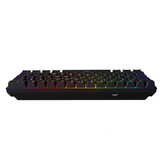 TECLADO GAMER MECANICO 60% ZOT - SWITCH OUTEMU BROWN HOTSWAP - LED RGB - PCYES - PZOHBWRGB