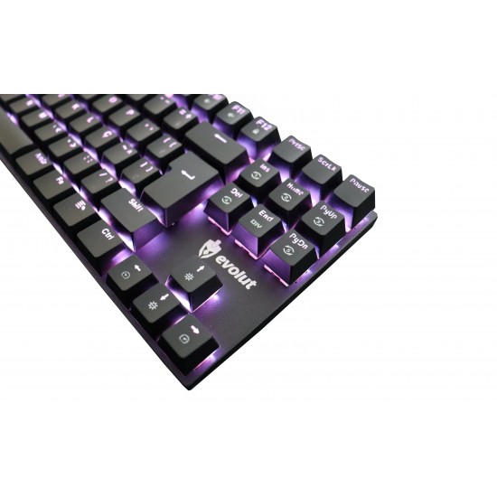 TECLADO GAMER MECANICO PROGRAMAVEL EG213 SHODAN V2 (RED SWITCH OUTEMU) COM FIO EVOLUT