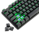 TECLADO MECANICO GAMER BORA PTO LED GREEN SWITCH AZUL T-DAGGER