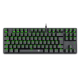 TECLADO MECANICO GAMER BORA PTO LED GREEN SWITCH AZUL T-DAGGER