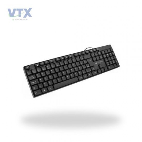 TECLADO USB C3TECH KB-M10BK ABNT2 1.2MT PRETO