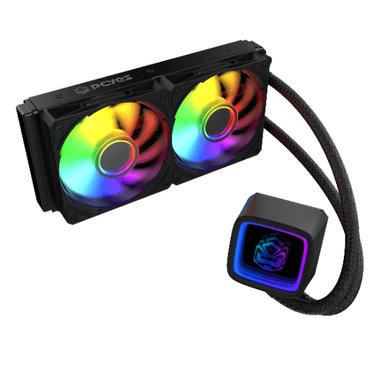 WATER COOLER PCYES TUNDRA BLACK VULCAN ARGB 240MM - WCTBV240