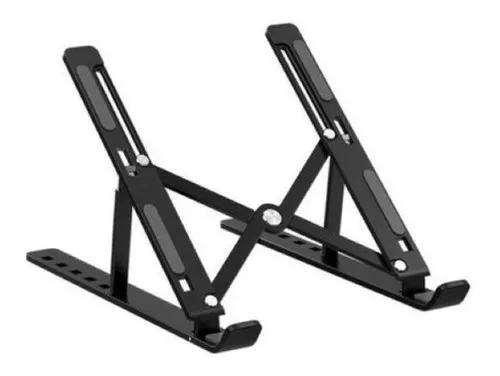 BASE SUPORTE PARA NOTEBOOK COM 6 NIVEIS DE AJUSTE DE ALTURA E SISTEMA DOBRAVEL ULTRA PORTATIL