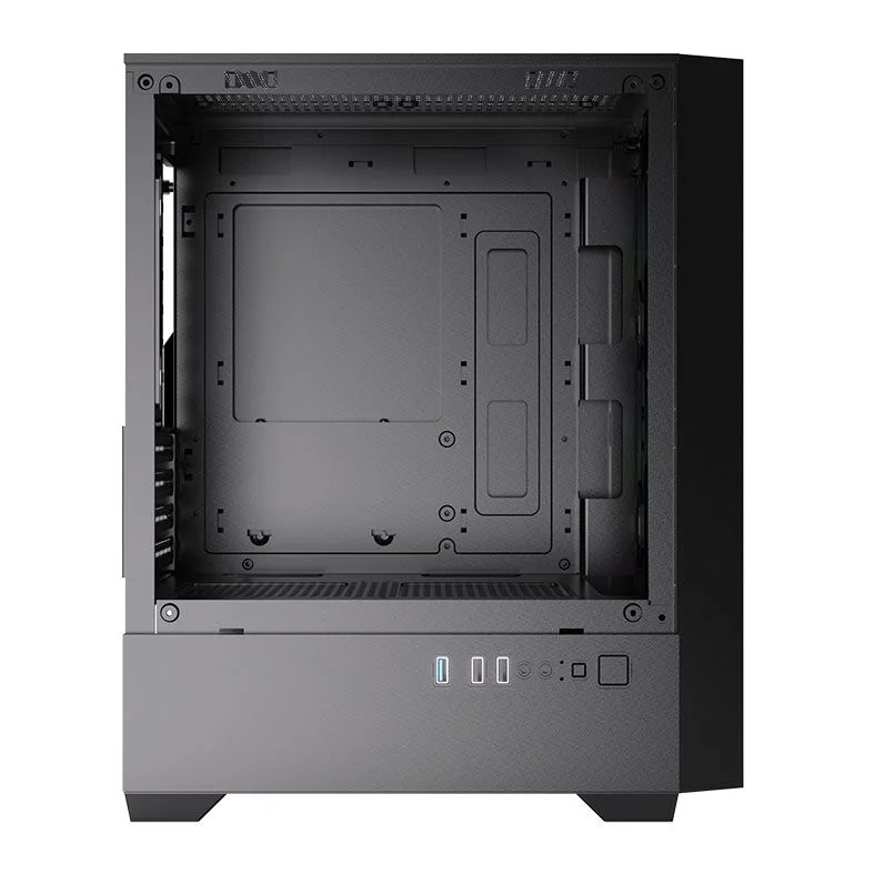 GABINETE GAMER ACEGEEK STRATUS MESH MID-TOWER LATERAL DE VIDRO PRETO AG-STRATUS-MESH-BK