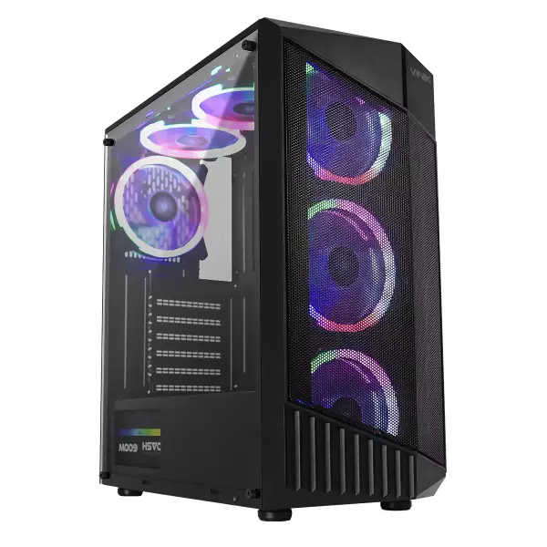 GABINETE GAMER FLUX PRETO LATERAL VIDRO - VINIK - GGFVTBK