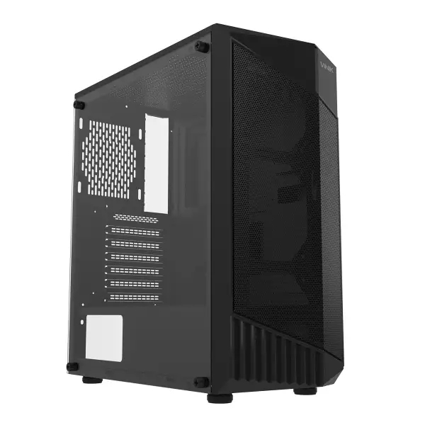 GABINETE GAMER FLUX PRETO LATERAL VIDRO - VINIK - GGFVTBK