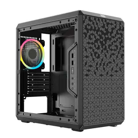 GABINETE GAMER MICRO ATX/ MINI ITX SEM FONTE MASTERBOX Q300L PRETO COOLER MASTER