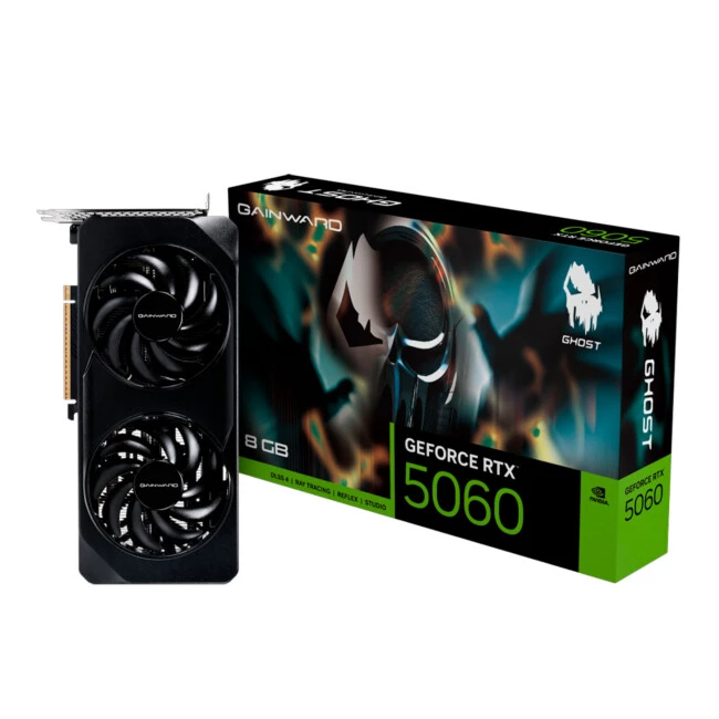 GPU NV RTX5060 8GB GHOST GDDR7 128BITS GAINWARD NE75060019P1-GB2063B GPU NV RTX5060 8GB GHOST GDDR7 128BITS GAINWARD NE75060019P1-GB2063B