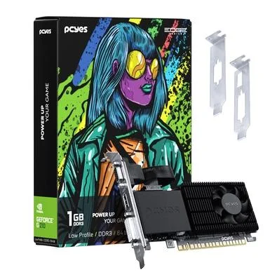 GPU NVIDIA GEFORCE G210 1GB DDR3 64 BIT PROJETO EDGE LOW PROFILE SINGLE FAN - PPE210DR3SFBR