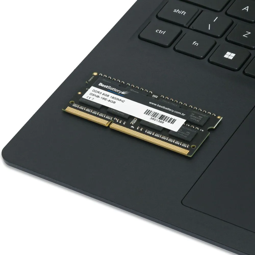 MEMORIA DDR3 8GB 1600 MHZ NOTEBOOK 8 CHIPS 1.5V