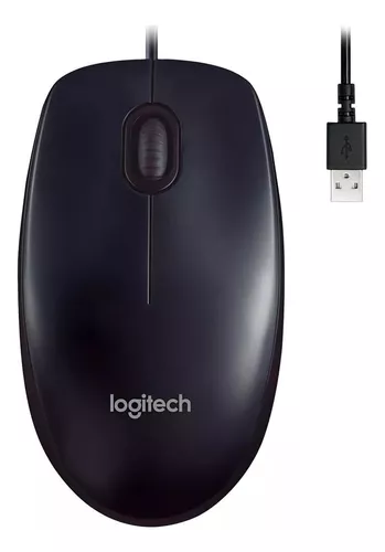 MOUSE OFFICE COM FIO LOGITECH M90 BLACK