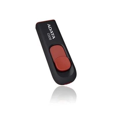 PEN DRIVE ADATA AC008 32GB PRETOVERMELHO AC00832GRKD