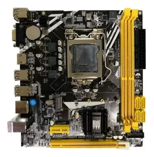 PLACA MAE B75 1155 2ª E 3ª GERAÇÃO ATÉ 16GB GIGABIT 1000MBPS REVENGER