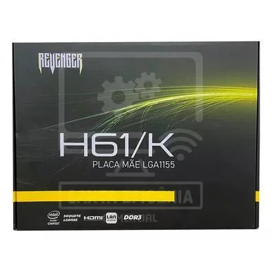 PLACA MÃE REVENGER H61 SOCKET LGA 1155 COM M.2 NVME LAN GIGA I3 I5 I7