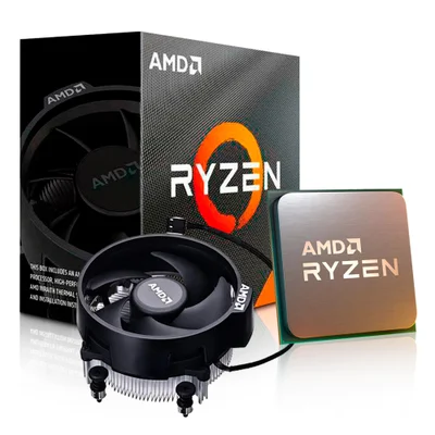 PROCESSADOR AMD RYZEN 3 4100 3.8GHz (TURBO 4.0GHz) 4MB CACHE AM4 100-100000510BOX