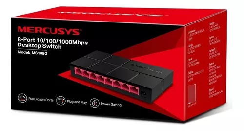 SWITCH MERCUSYS 8 PTS GIGA MS108G