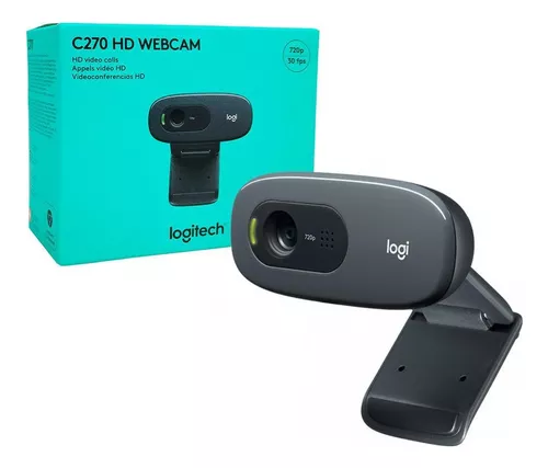 WEB CAM USB HD 720P C270 COM MICROFONE PRETO LOGITECH